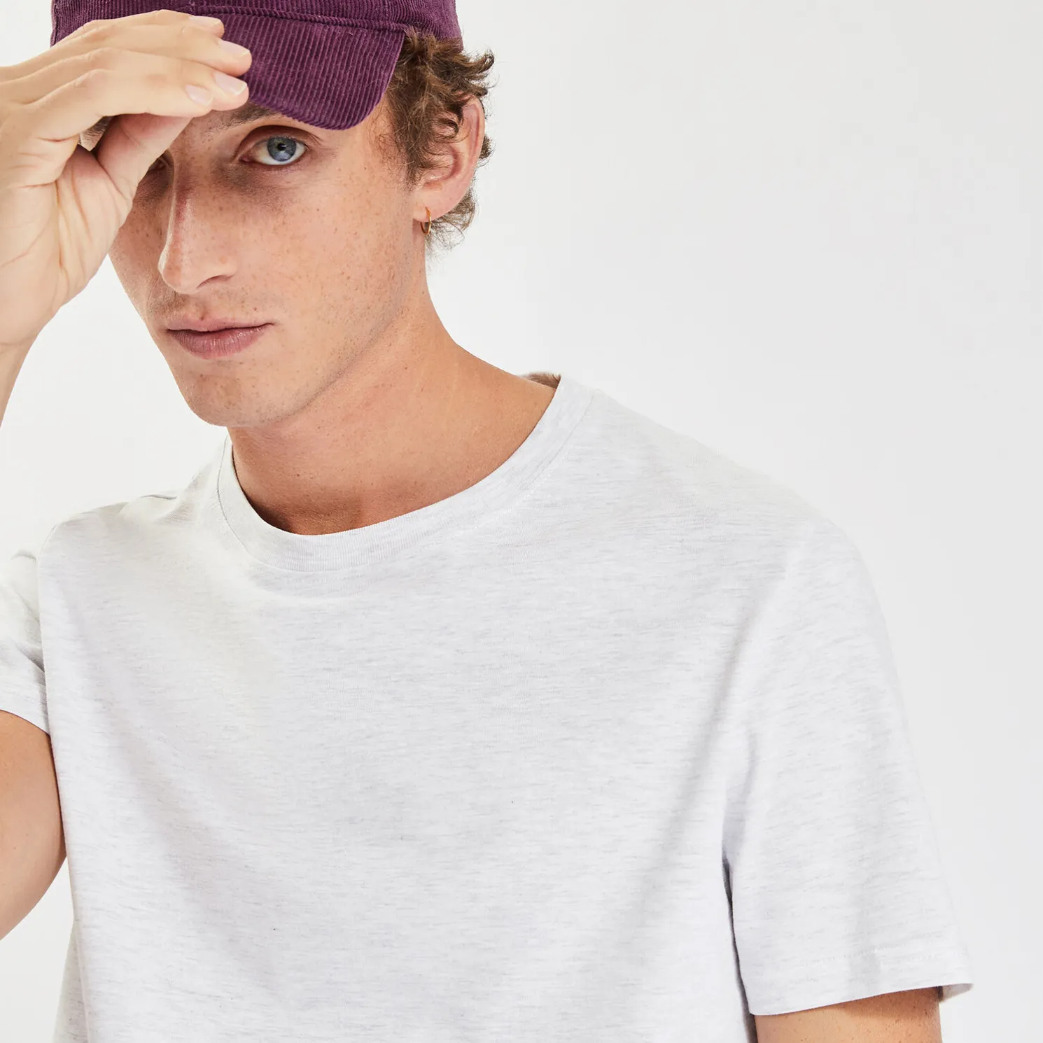 Basic, effen T-shirt