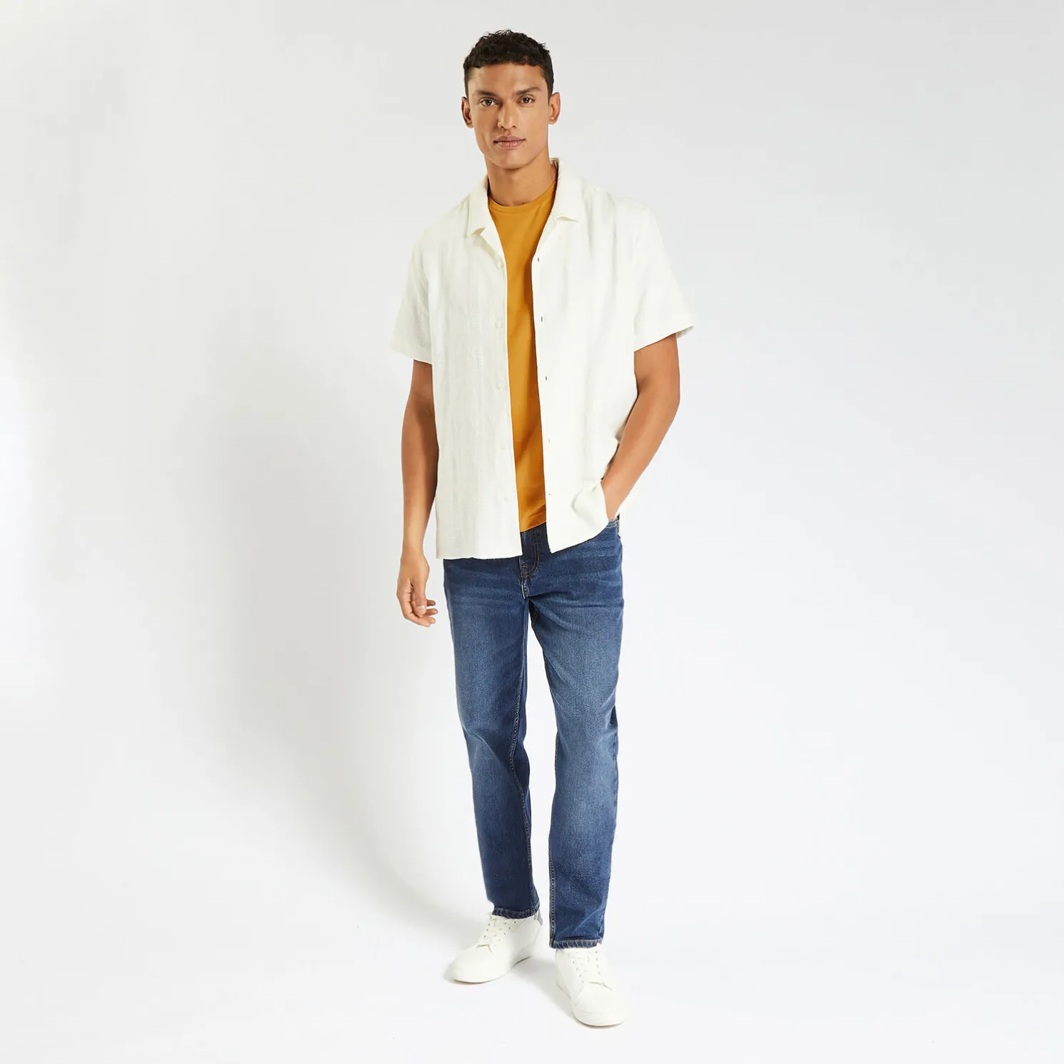 Basic T-shirt met ronde hals