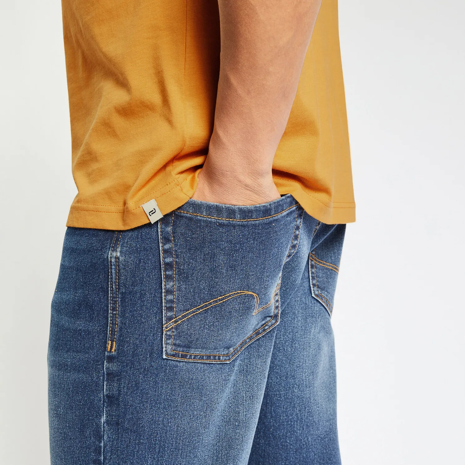 Basic T-shirt met ronde hals