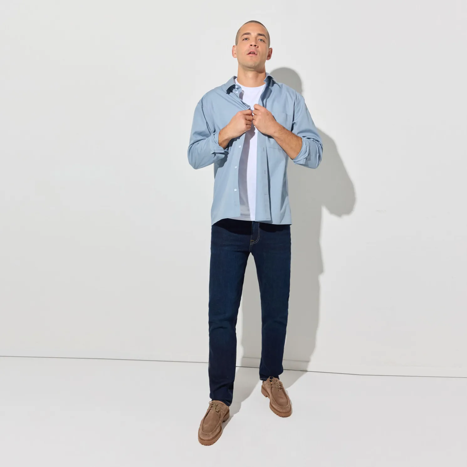 Basic T-shirt met ronde hals