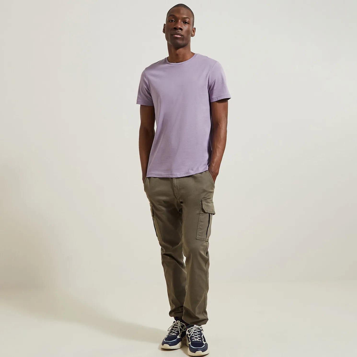 Basic T-shirt met ronde hals