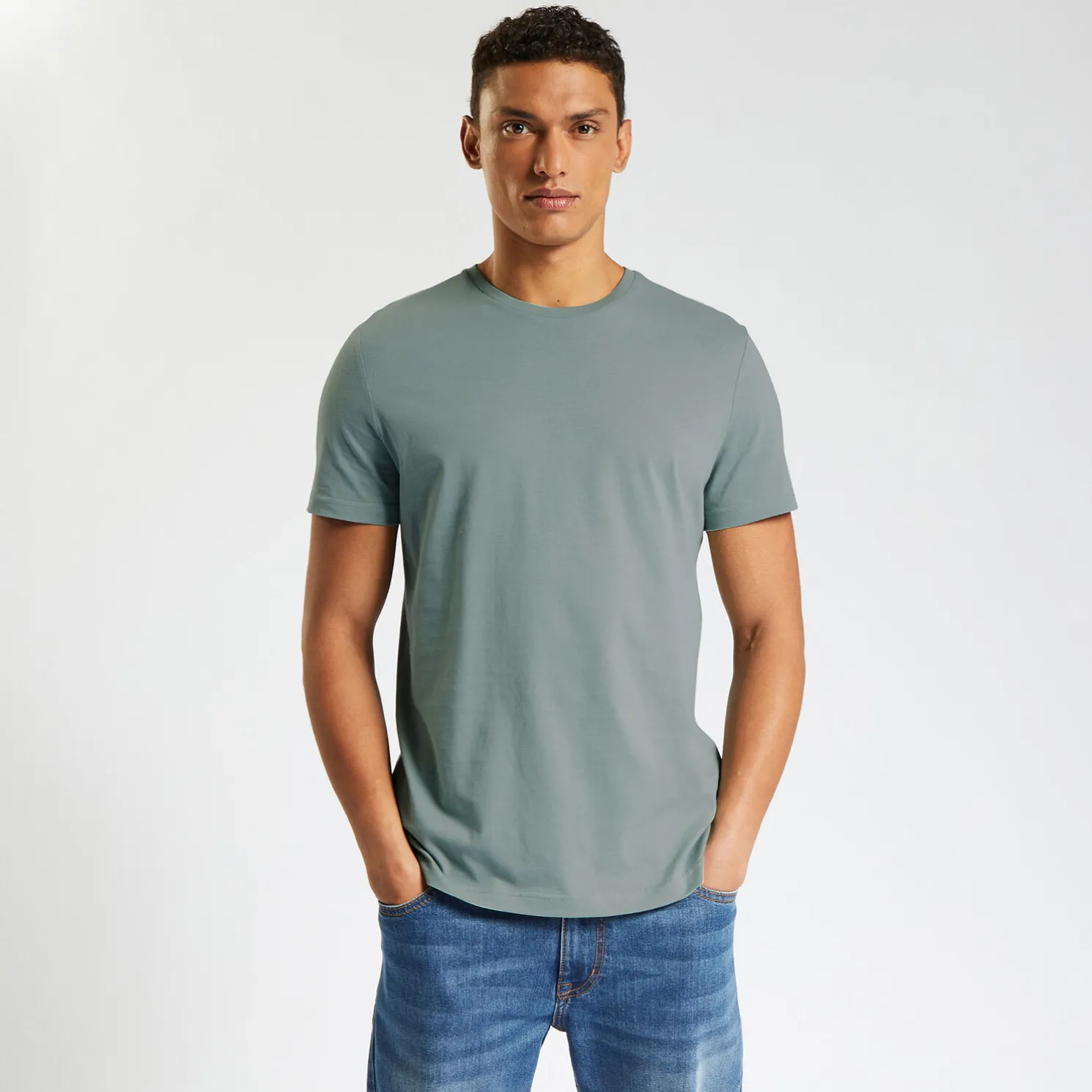 Basic T-shirt met ronde hals