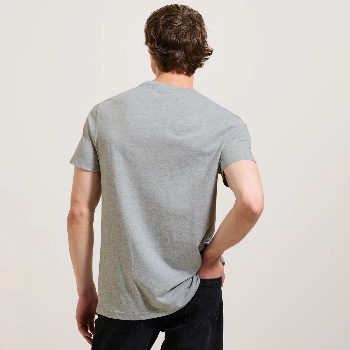Basic T-shirt met ronde hals