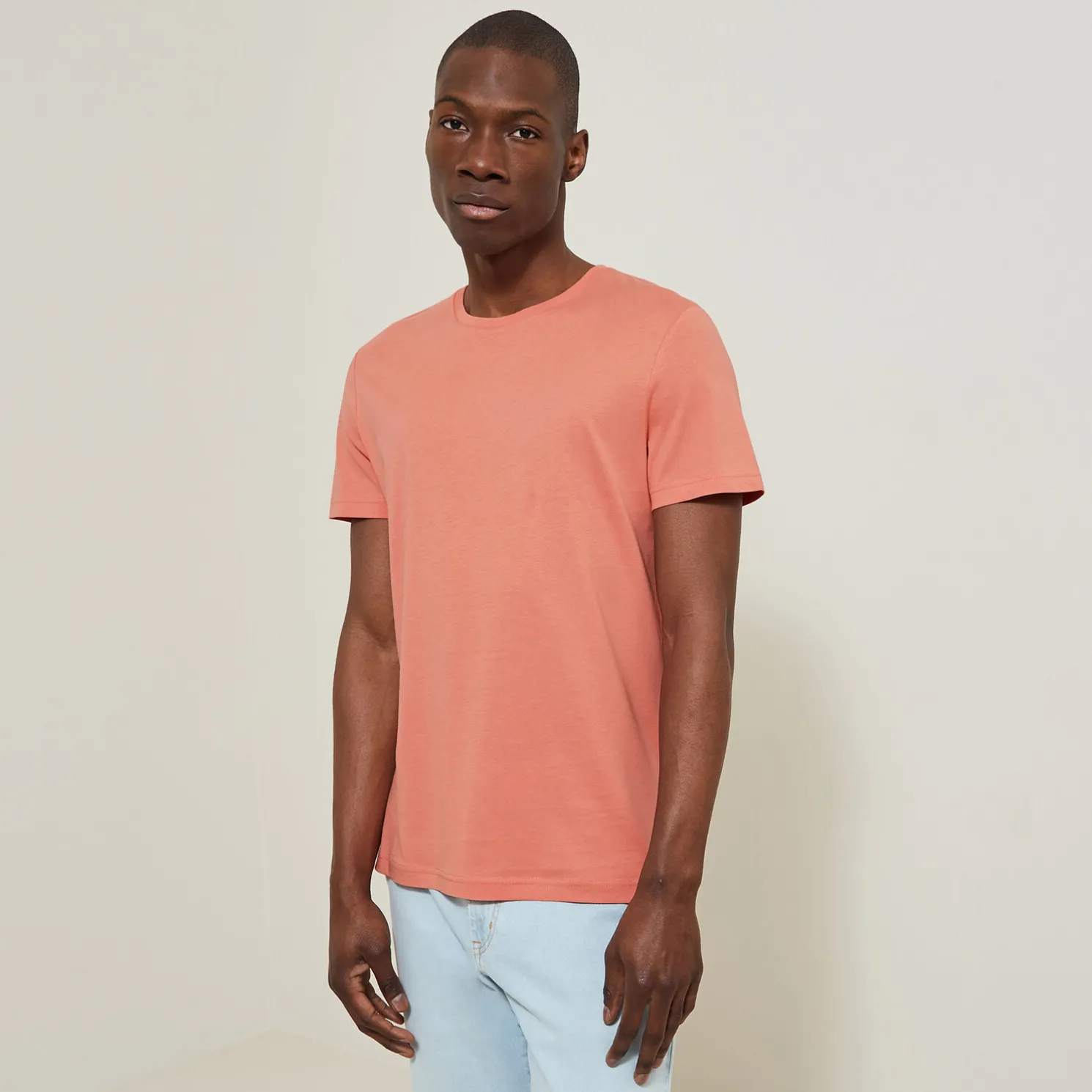 Basic T-shirt met ronde hals