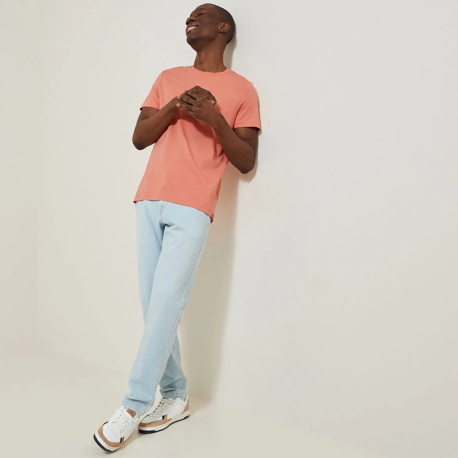 Basic T-shirt met ronde hals