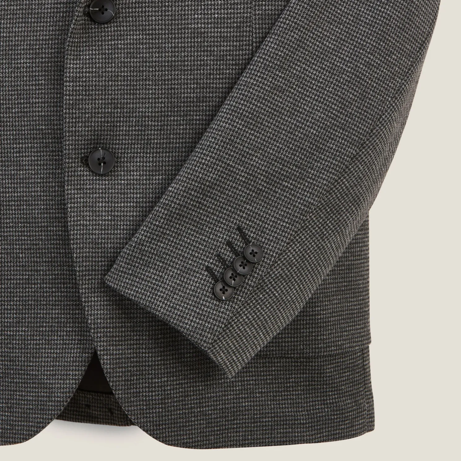 Blazerjasje met pied-de-puce-motief