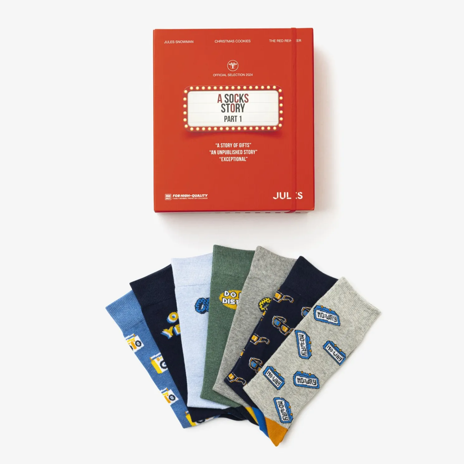 Box engelse versie van 7 paar fantasiesokken