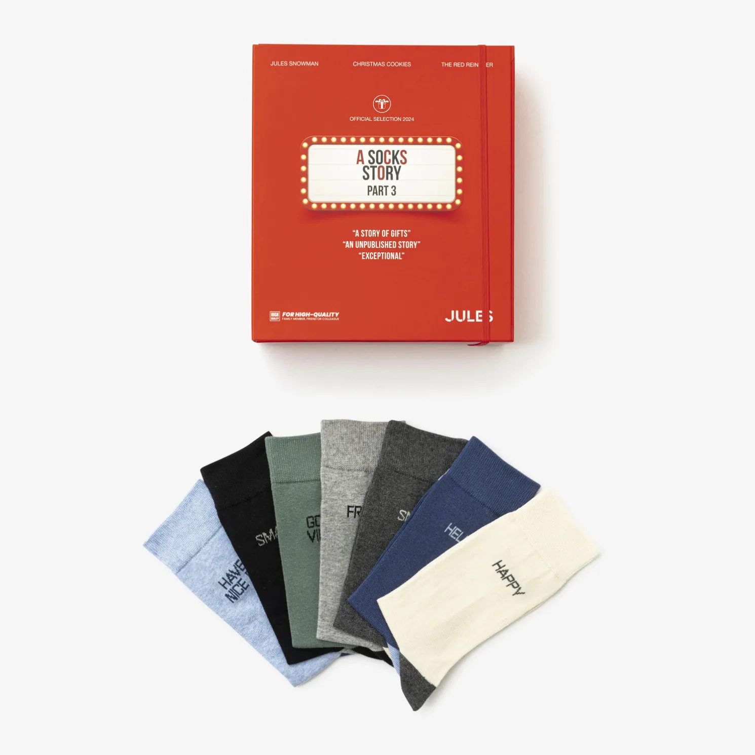 Box engelse versie van 7 paar fantasiesokken