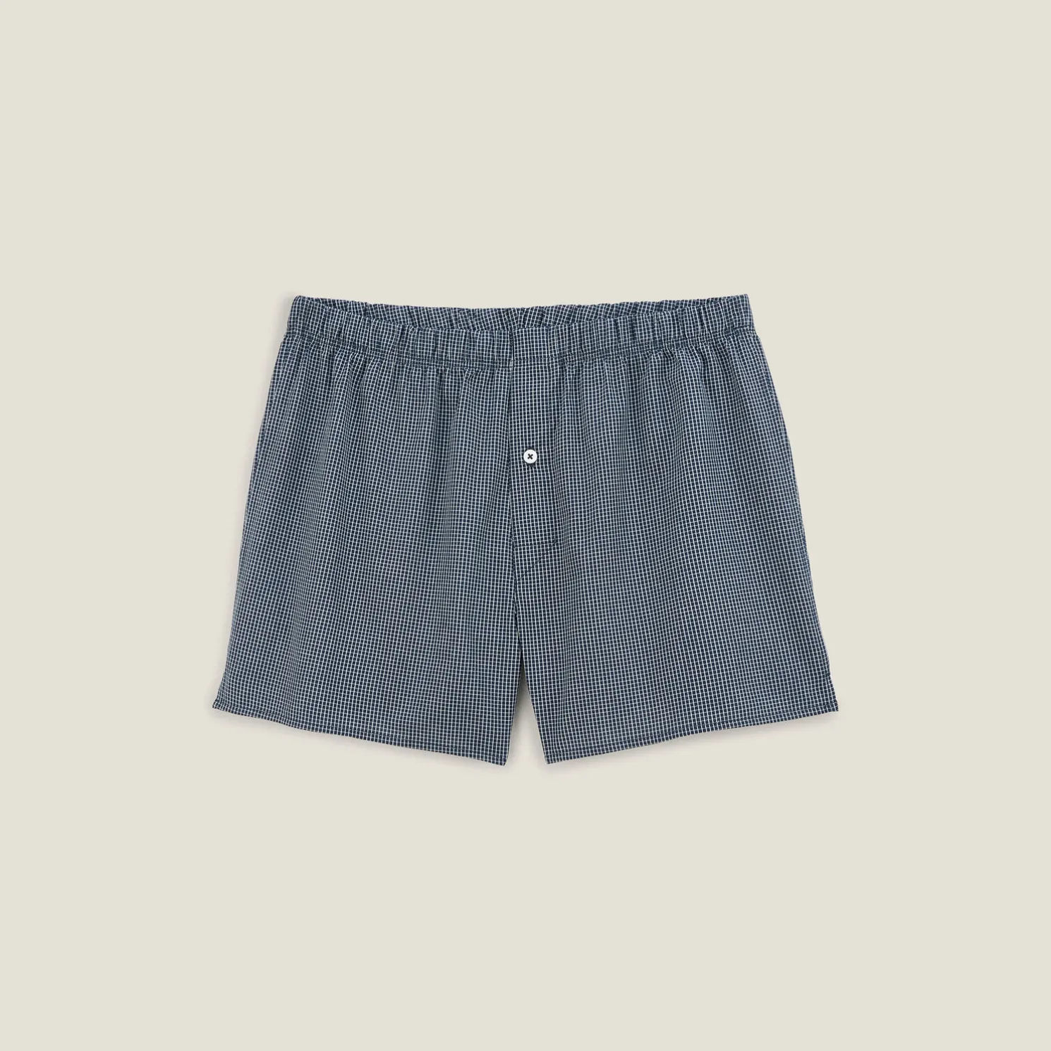Boxershort met ruitjes in biokatoen