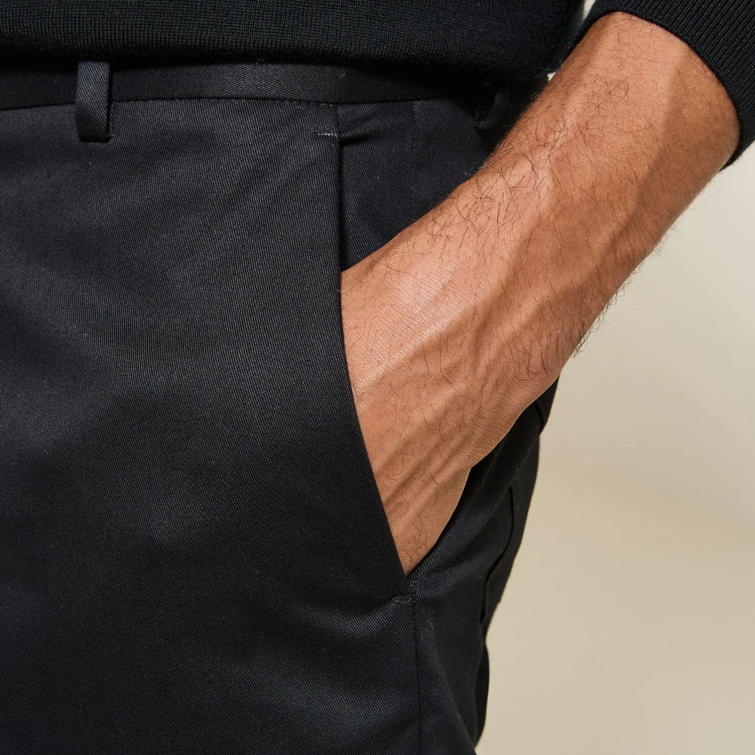 Brede broek met plooien