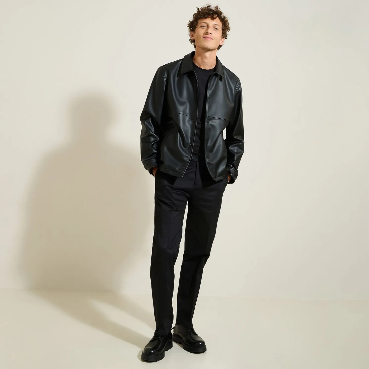 Brede broek met plooien