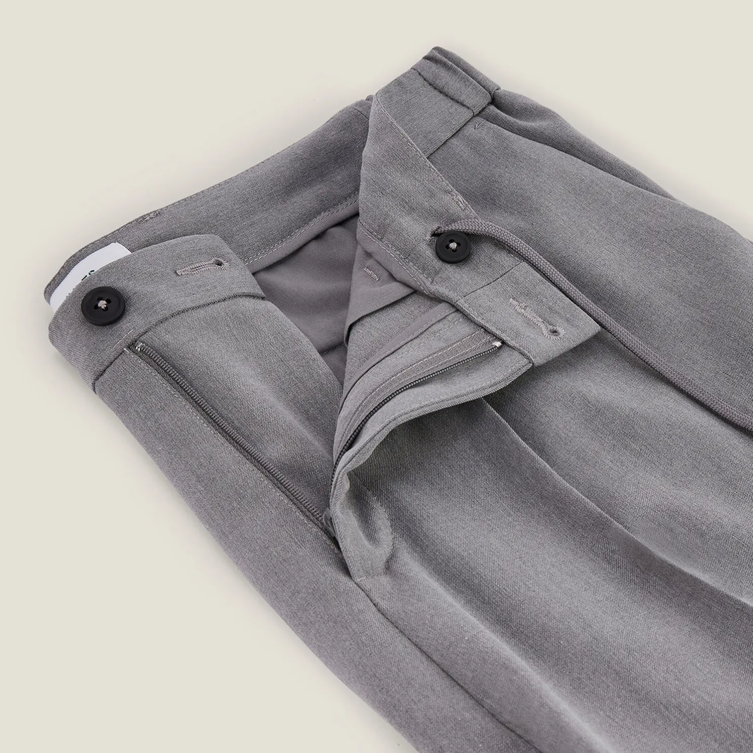 Brede broek met plooien