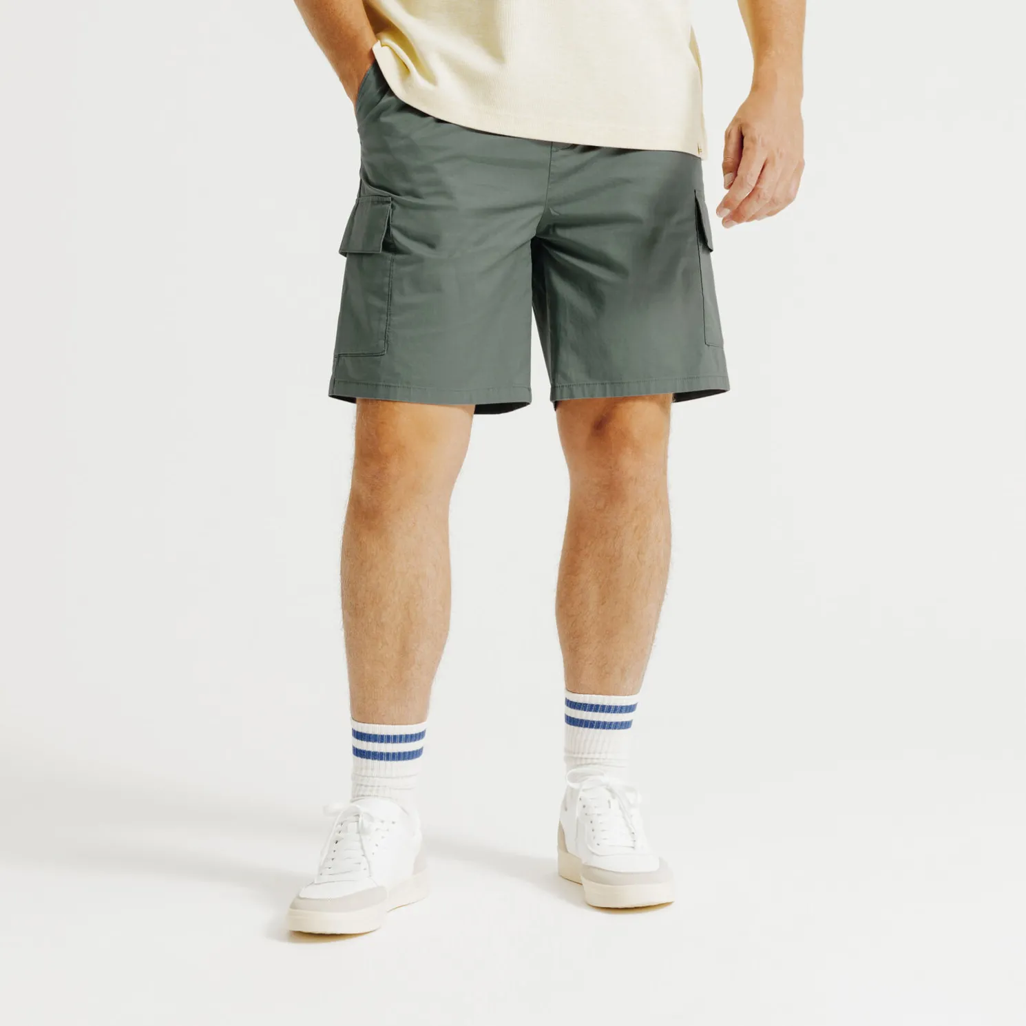 Cargo bermuda van technische stof