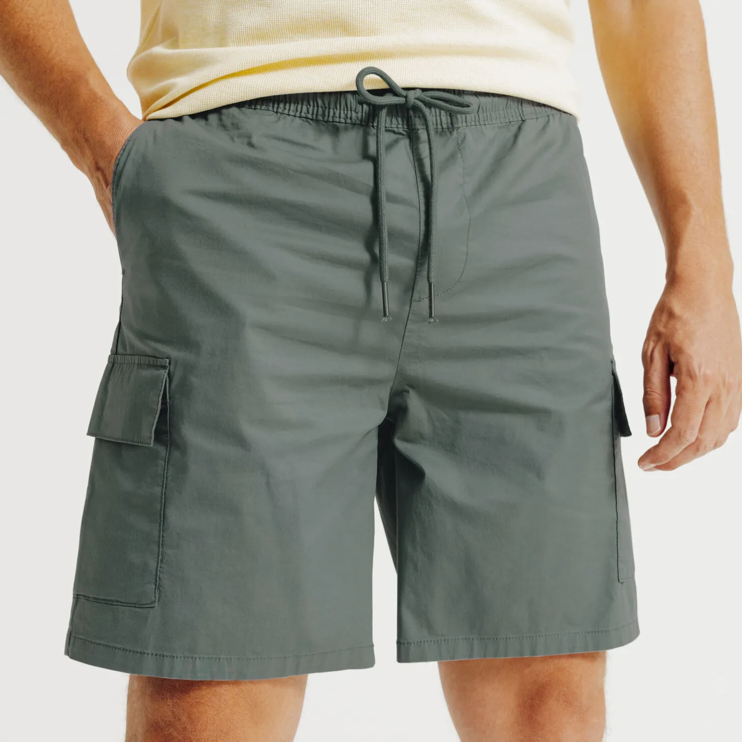 Cargo bermuda van technische stof