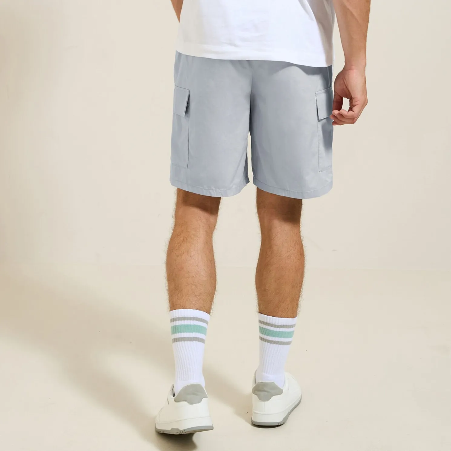 Cargo bermuda van technische stof