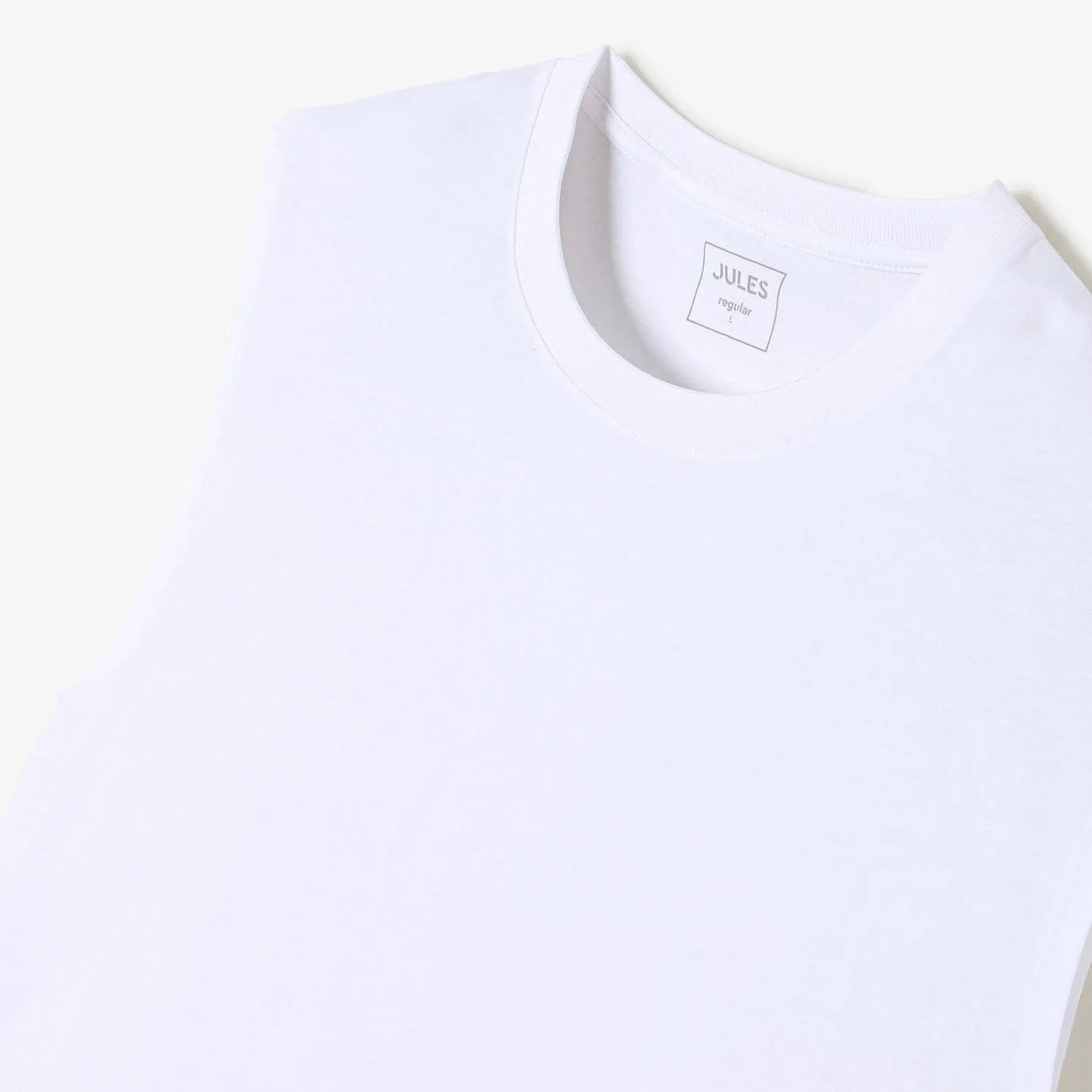 Effen mouwloos hemdje met ronde hals in katoen