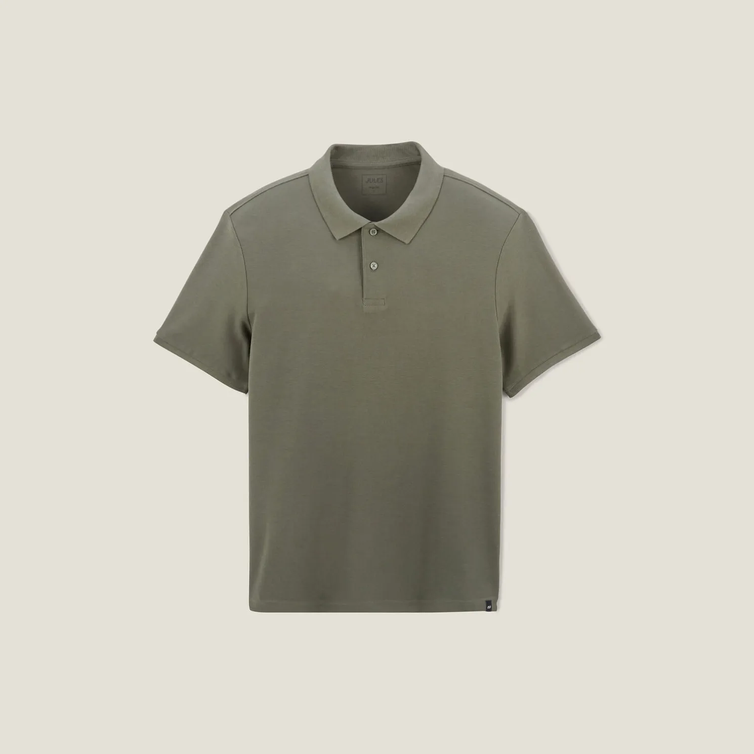 Effen polo in piquékatoen met korte mouwen