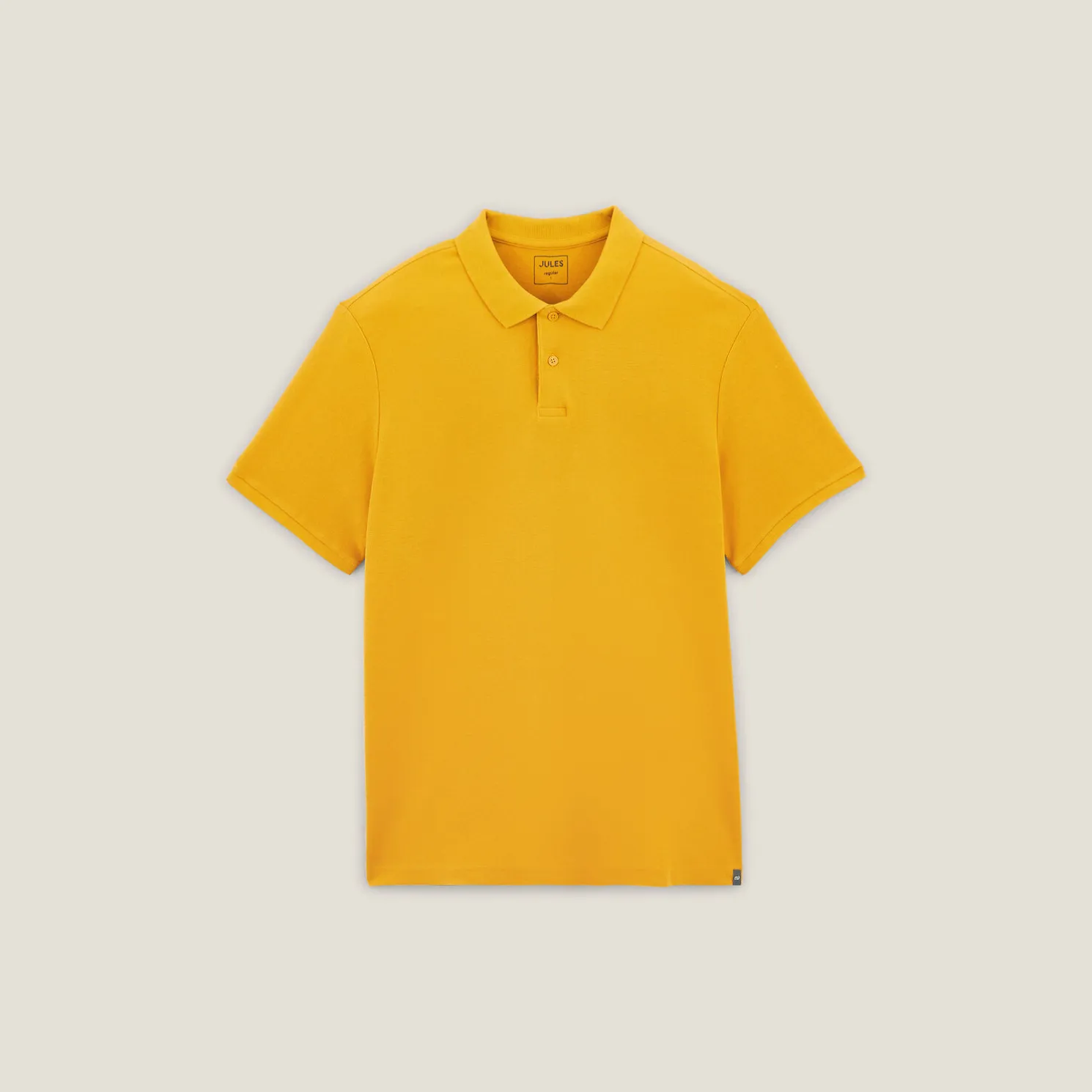 Effen polo in piquékatoen met korte mouwen