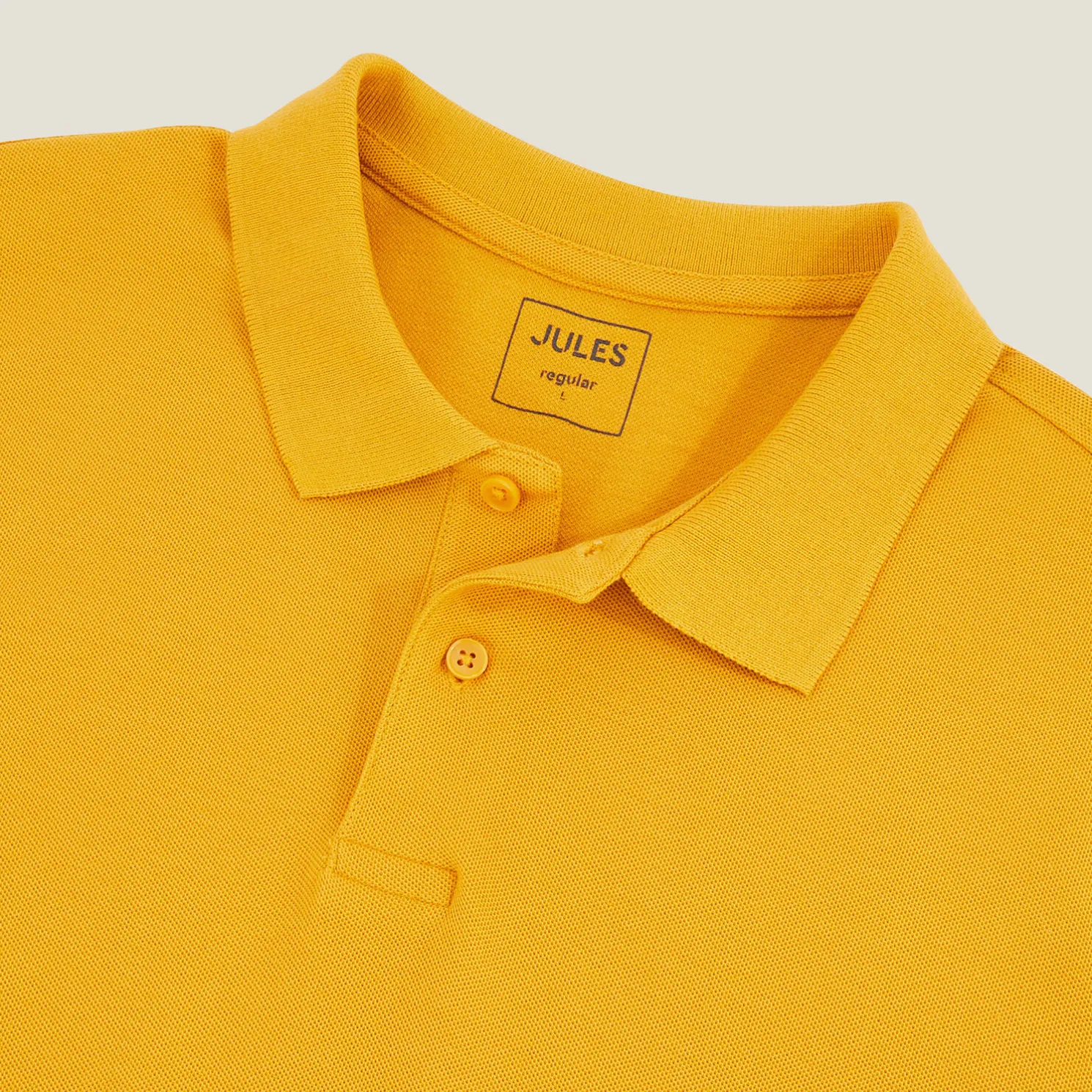 Effen polo in piquékatoen met korte mouwen