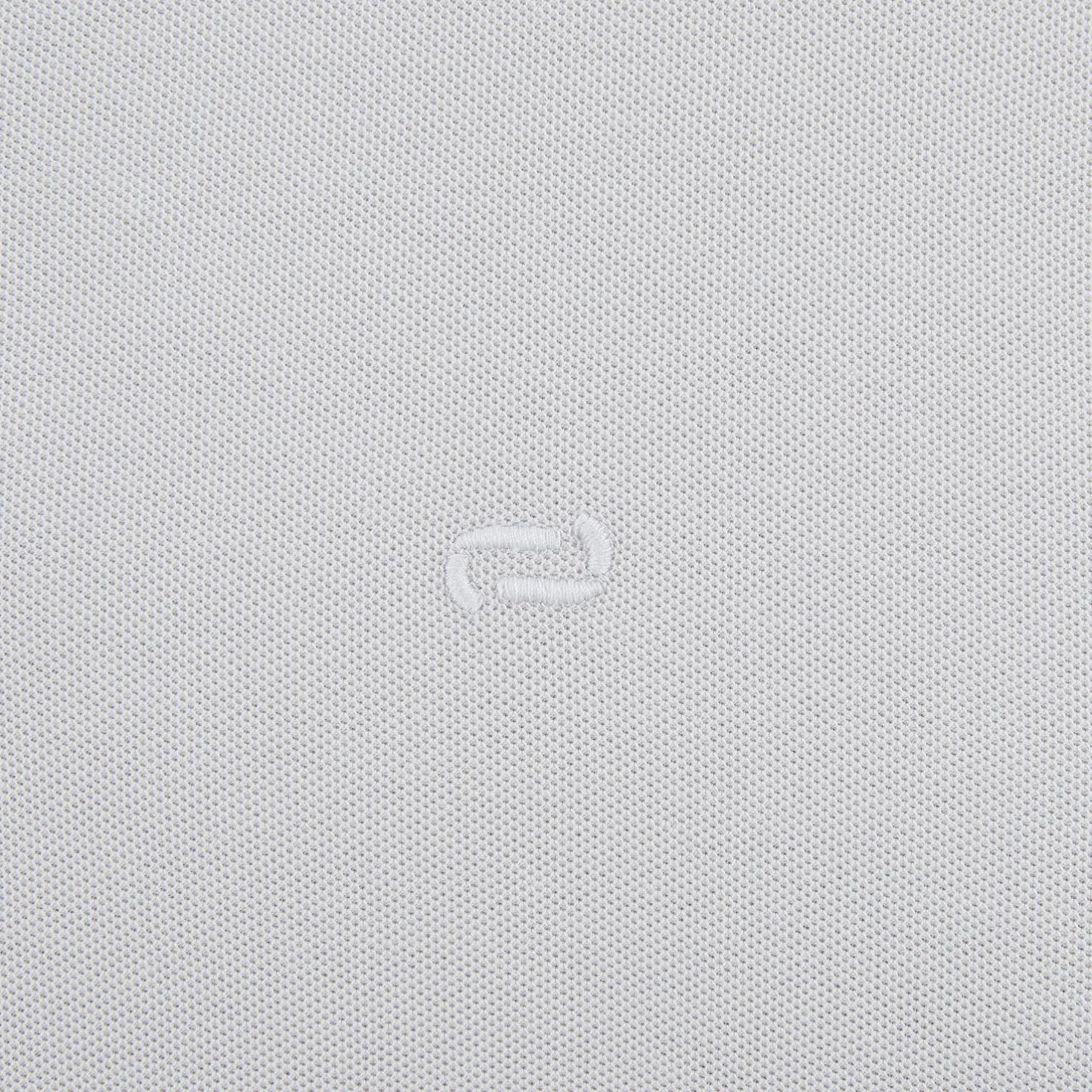 Effen polo in piquékatoen, met lange mouwen