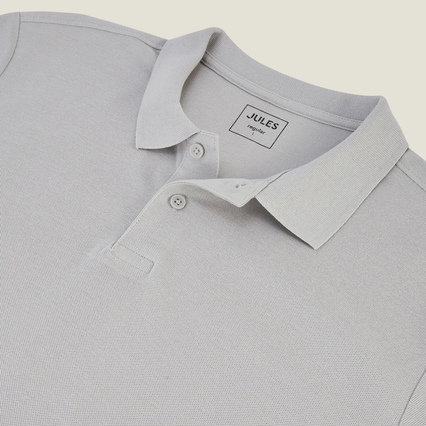 Effen polo in piquékatoen met korte mouwen