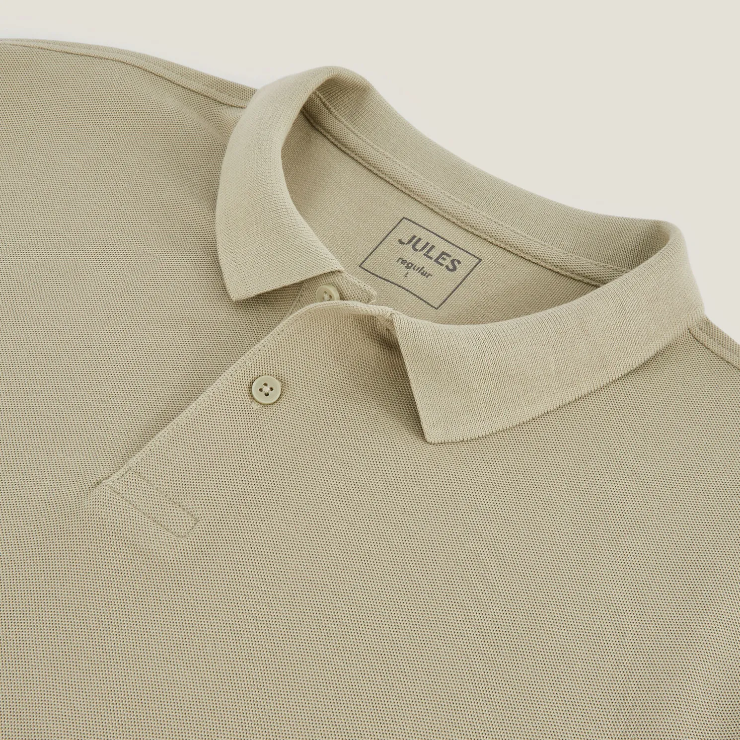 Effen polo in piquékatoen met korte mouwen