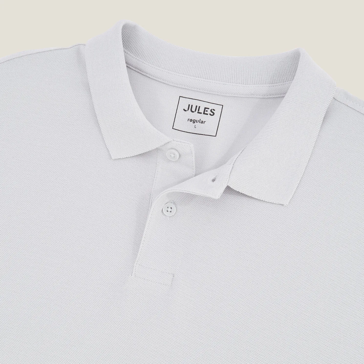 Effen polo in piquékatoen met korte mouwen