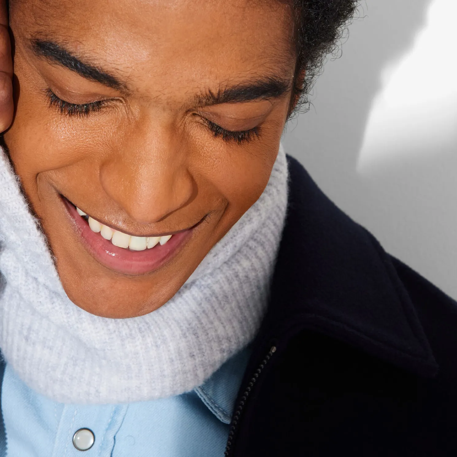 Effen snood in tricot