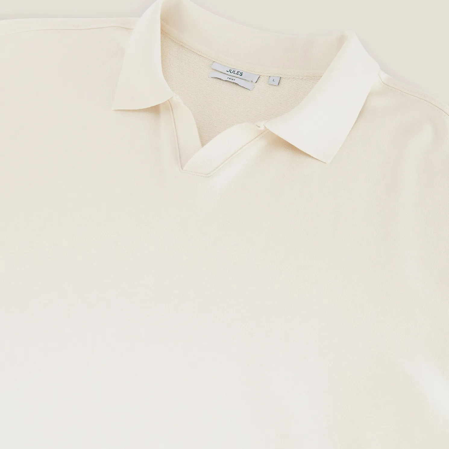 Effen sweater met resortkraag