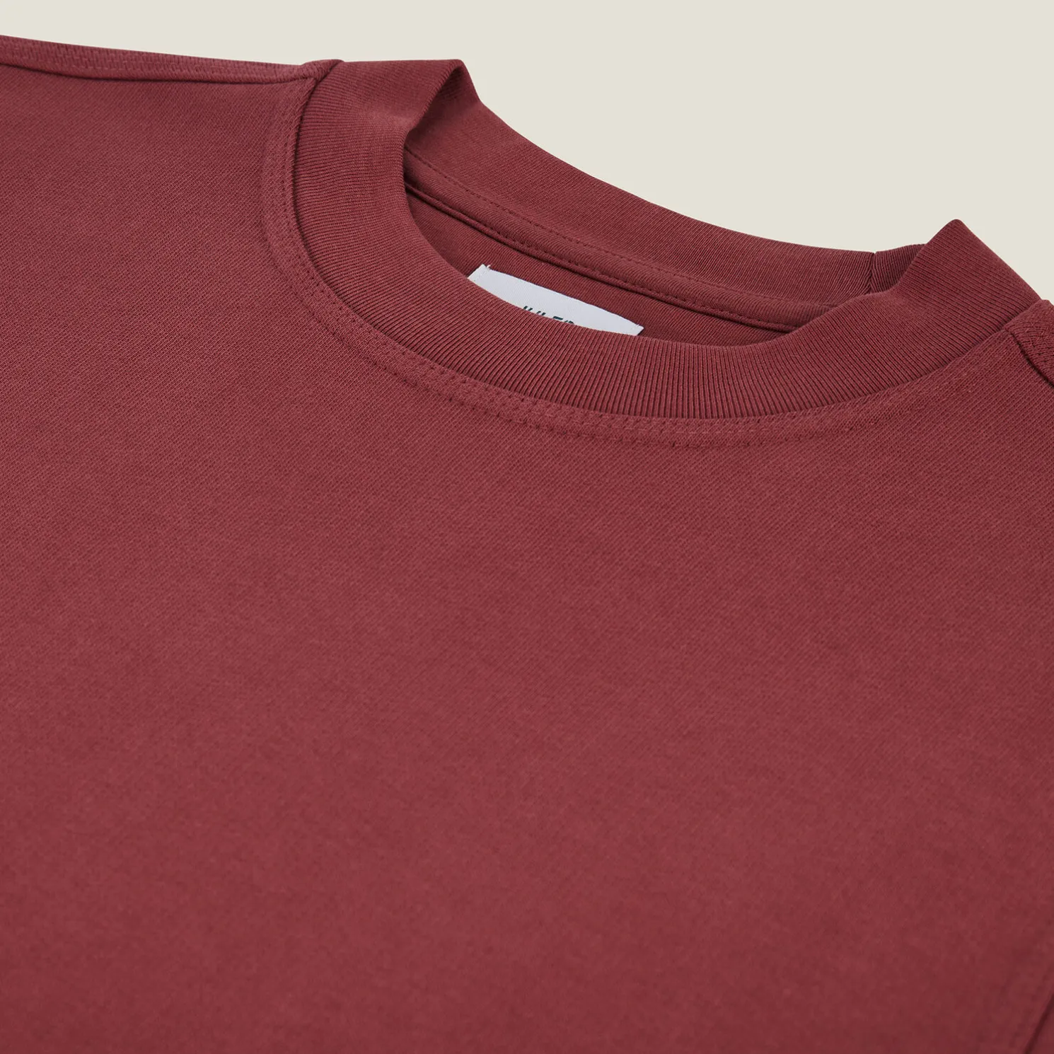 Effen sweater met ronde hals