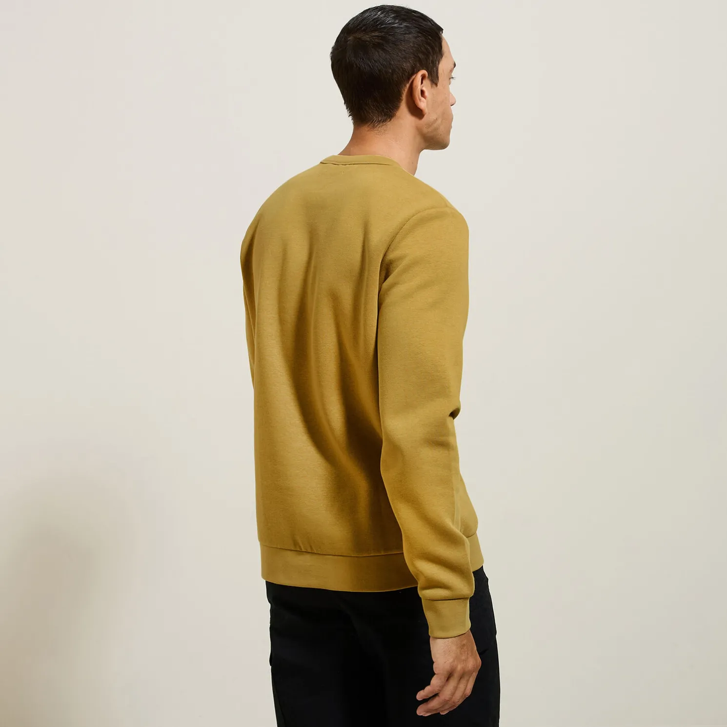 Effen sweater met ronde hals