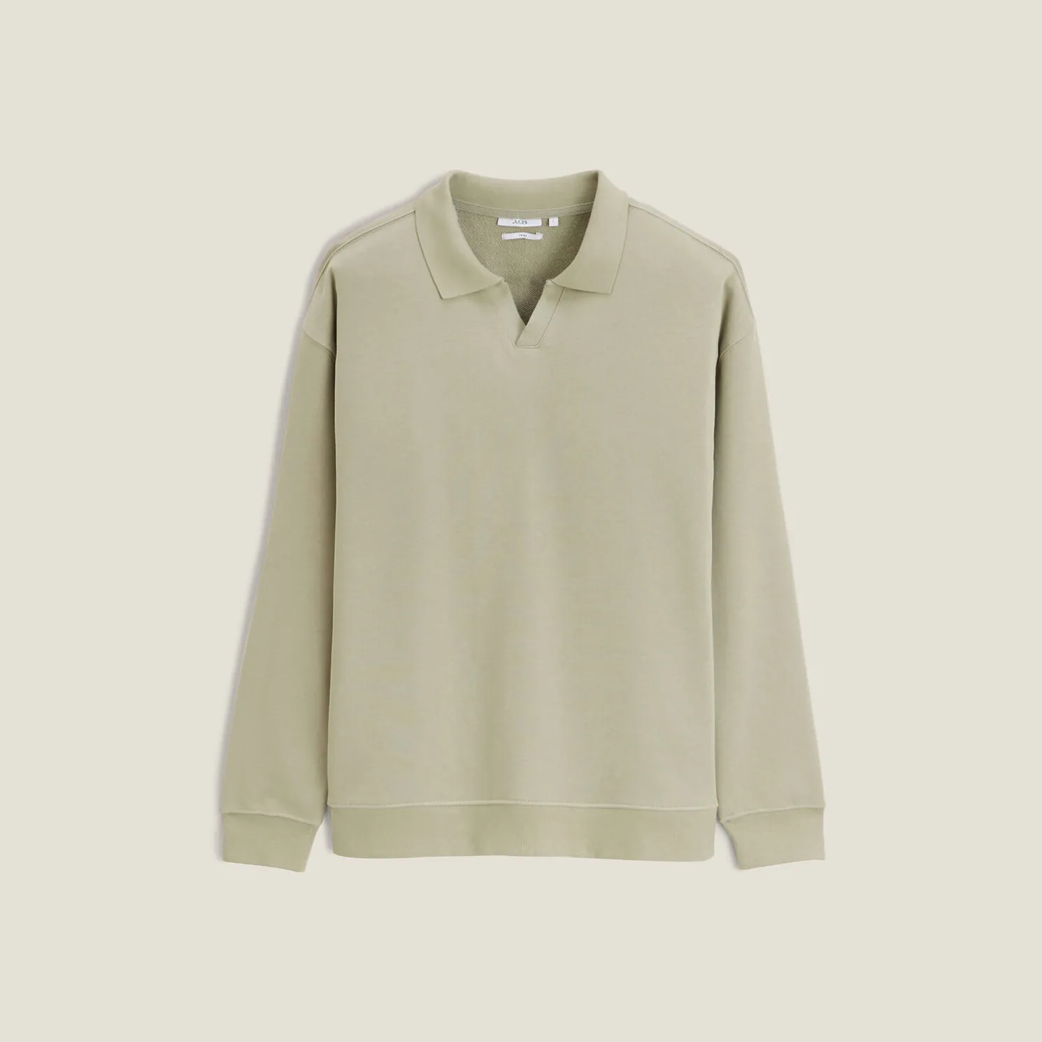 Effen sweater met resortkraag