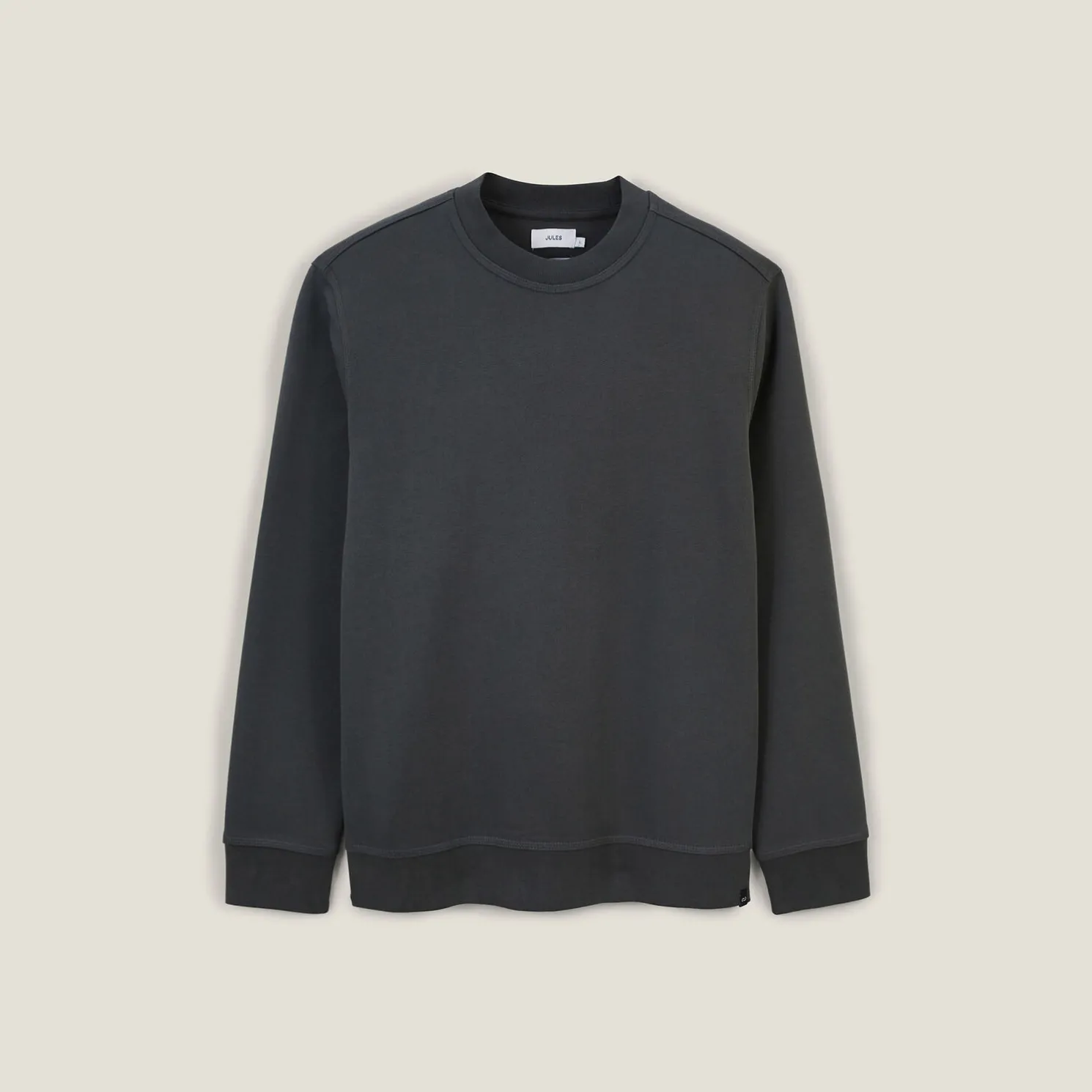 Effen sweater met ronde hals