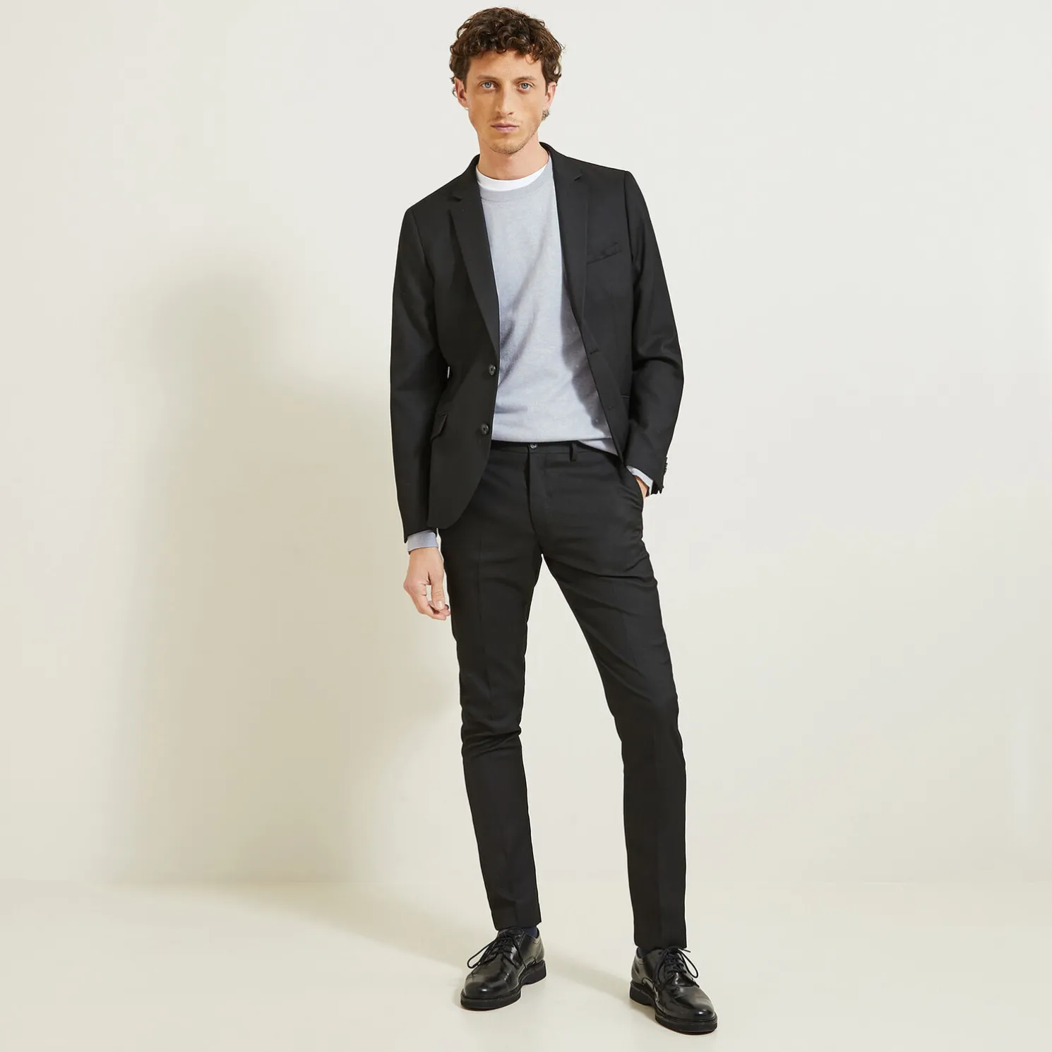 Essentiële trui met ronde hals