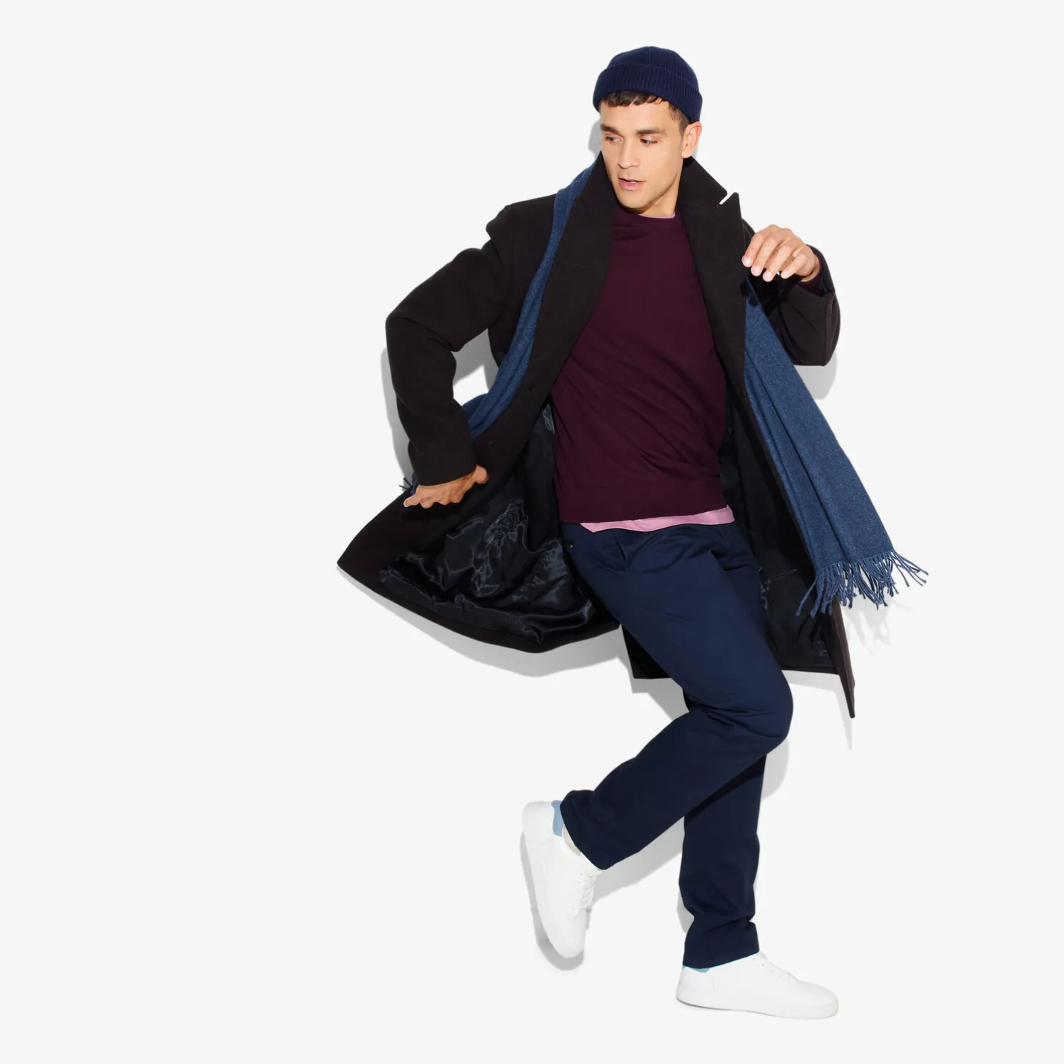 Essentiële trui met ronde hals