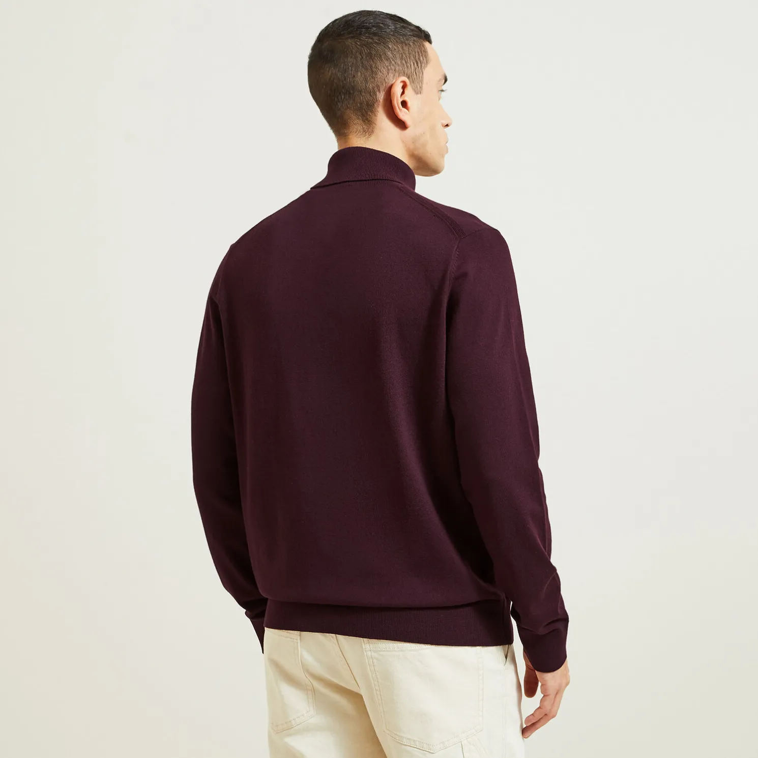 Essentiële trui met rolkraag