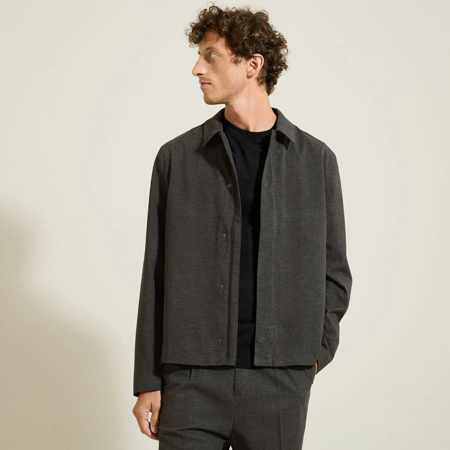 Flanellen vest voor het tussenseizoen