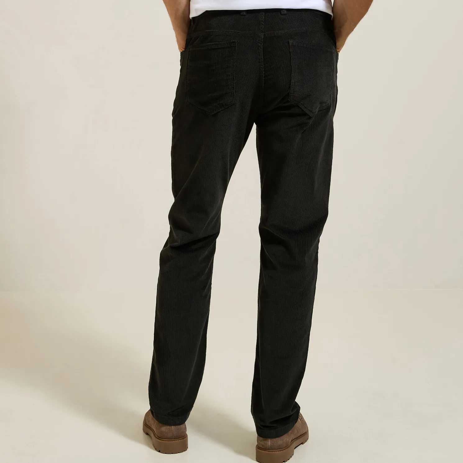 Fluwelen chinobroek met vijf zakken