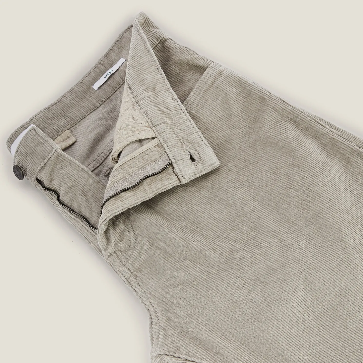 Fluwelen chinobroek met vijf zakken