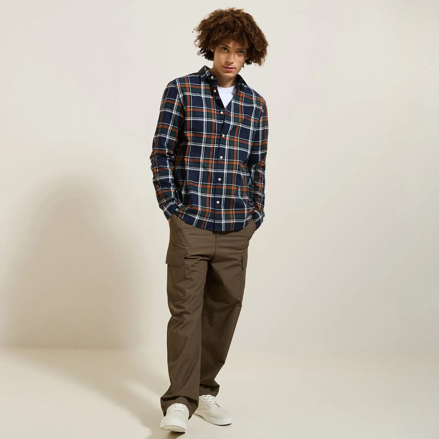 Geruit flanellen overhemd