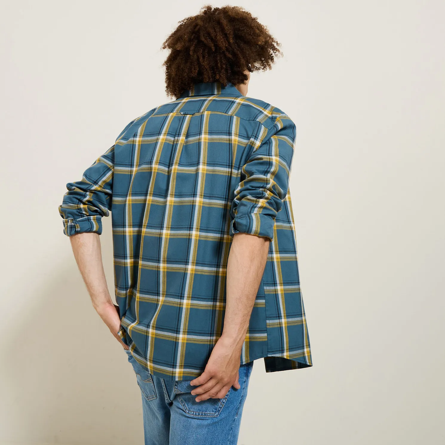 Geruit flanellen overhemd