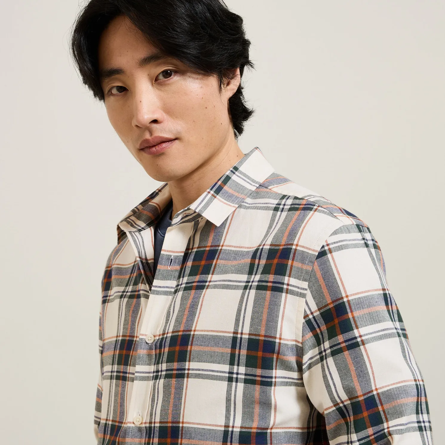 Geruit flanellen overhemd