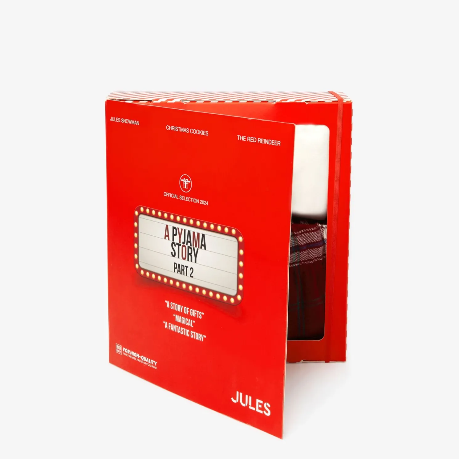 Geschenkbox Engelse versie flanellen pyjamaset