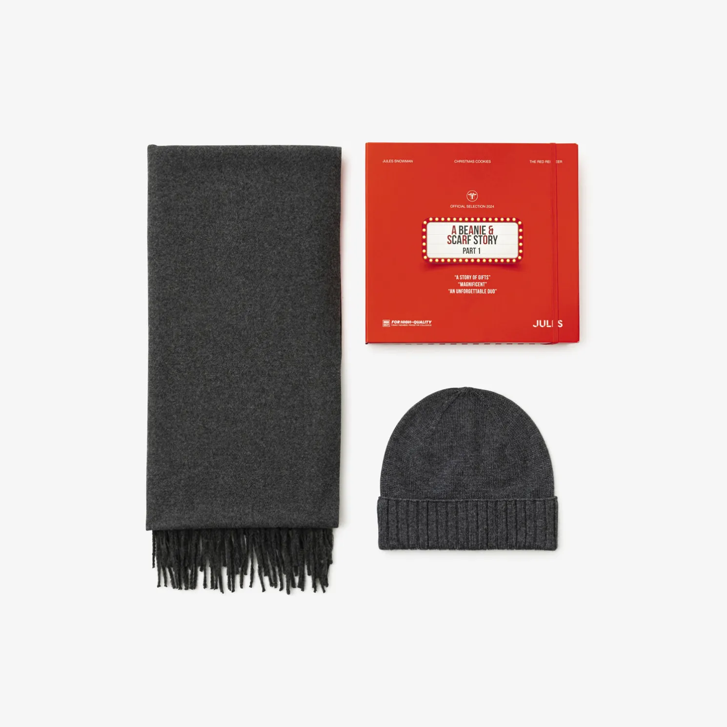 Geschenkbox Engelse versie muts en sjaal