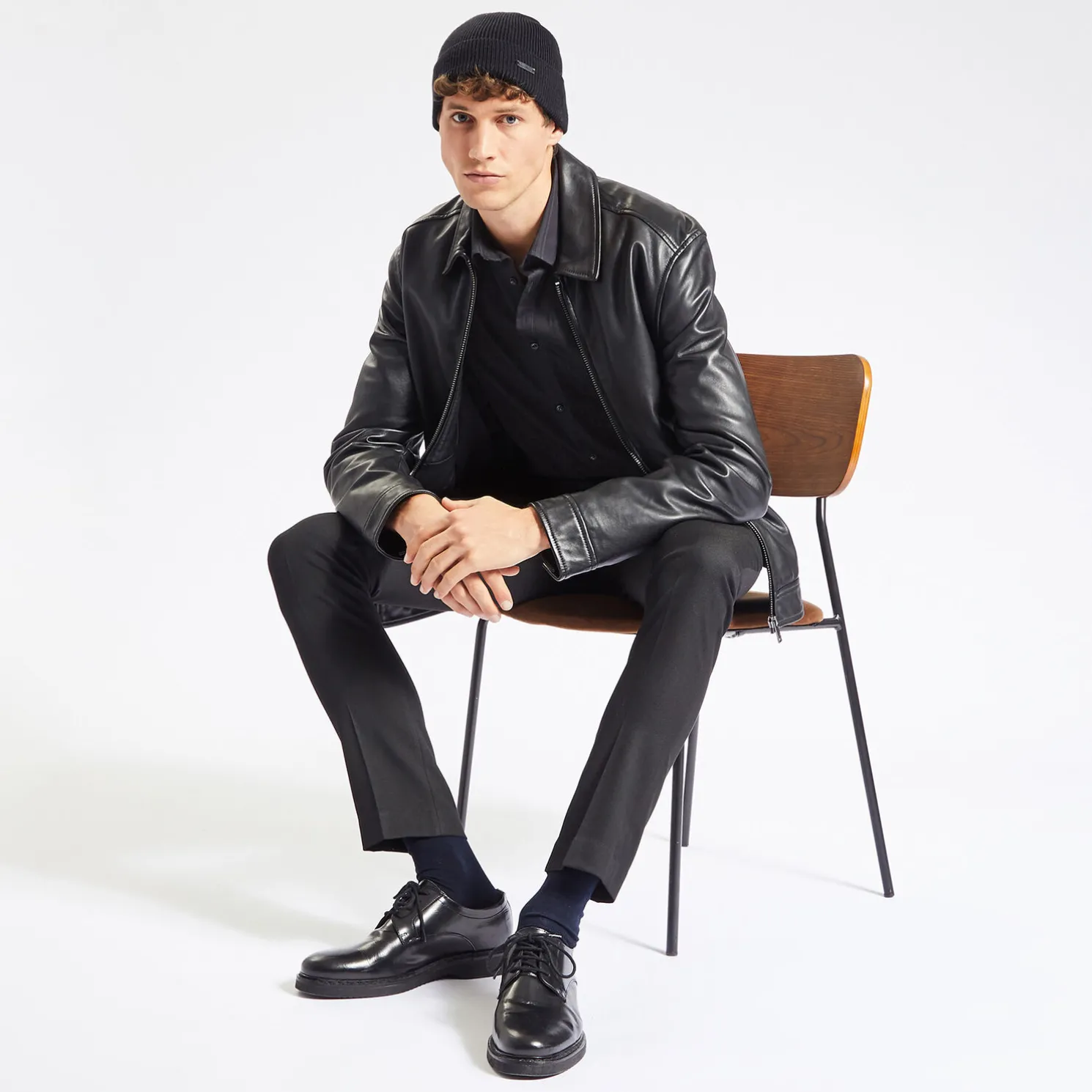 Gestreept hemd in satijnkatoen