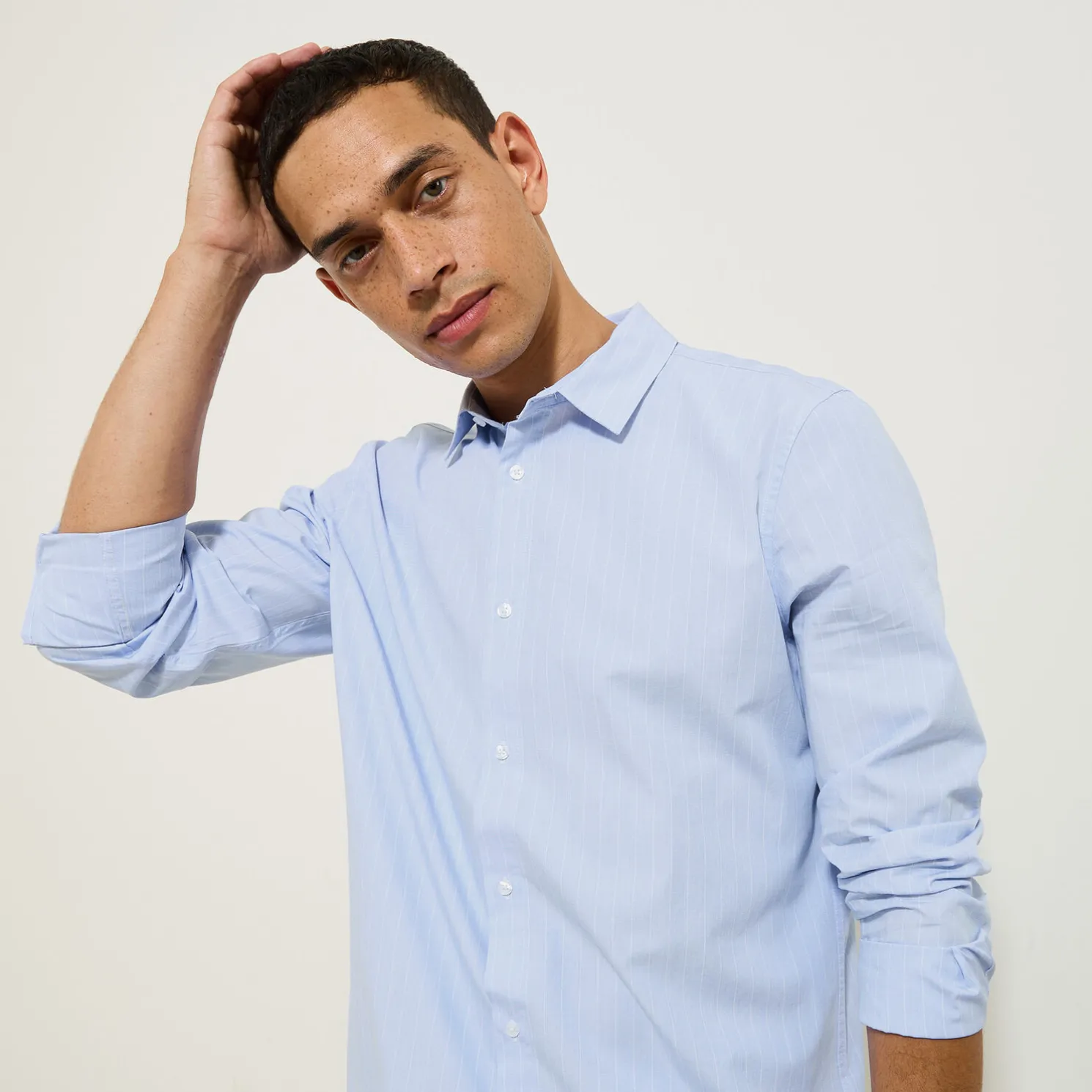 Gestreept katoenen overhemd