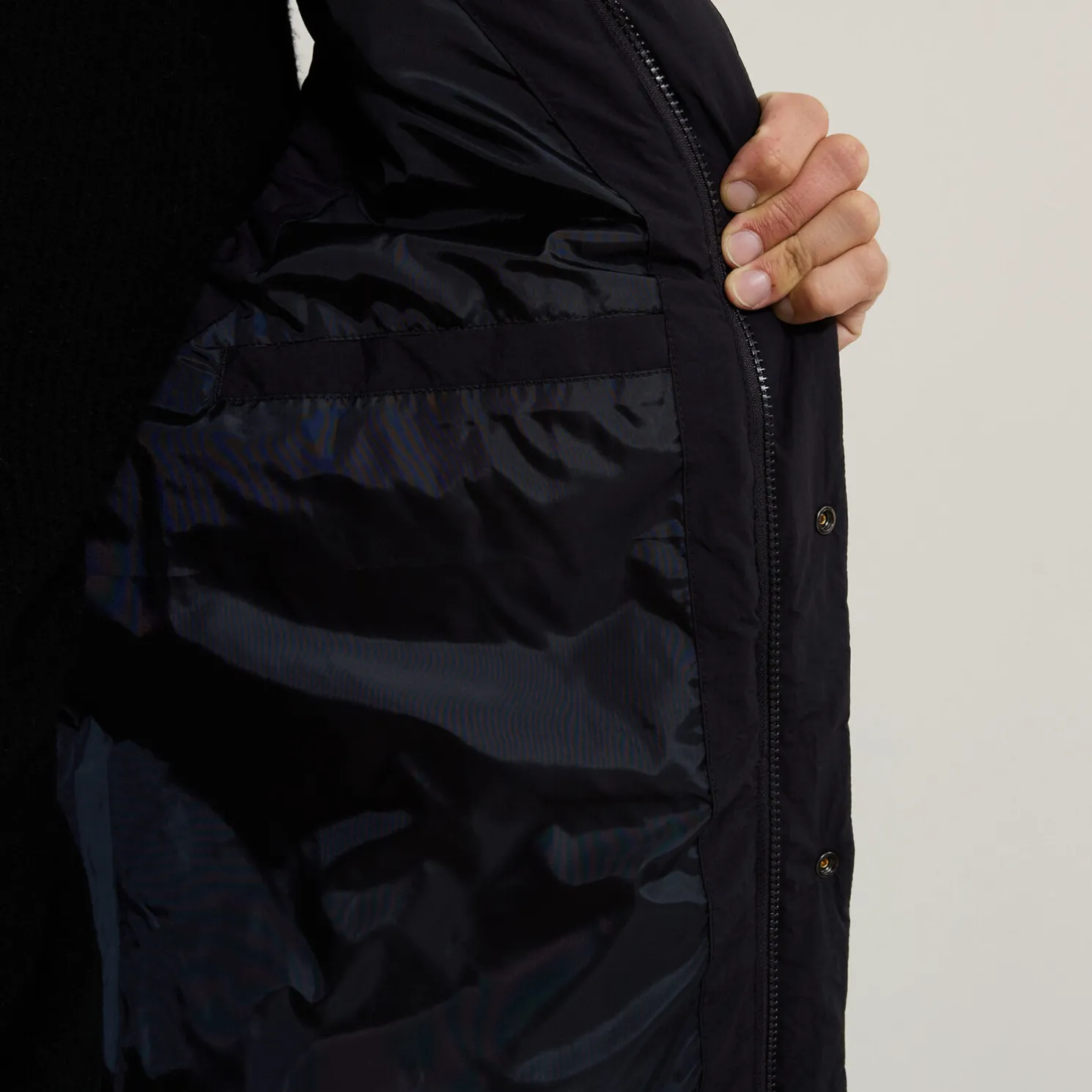 Gewatteerd donsjack zonder mouwen