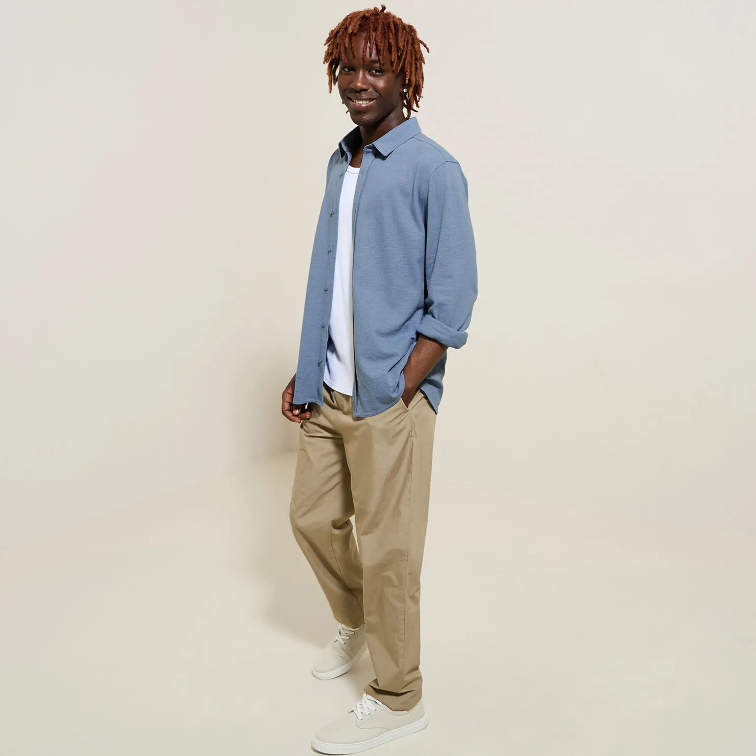 Hemd in effen tricot