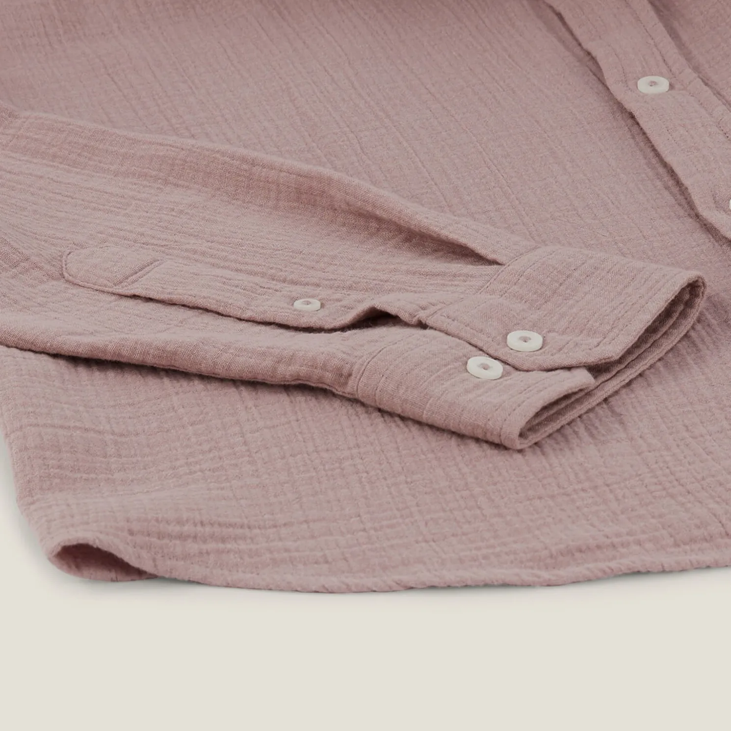 Hemd in katoengaas met klassieke kraag