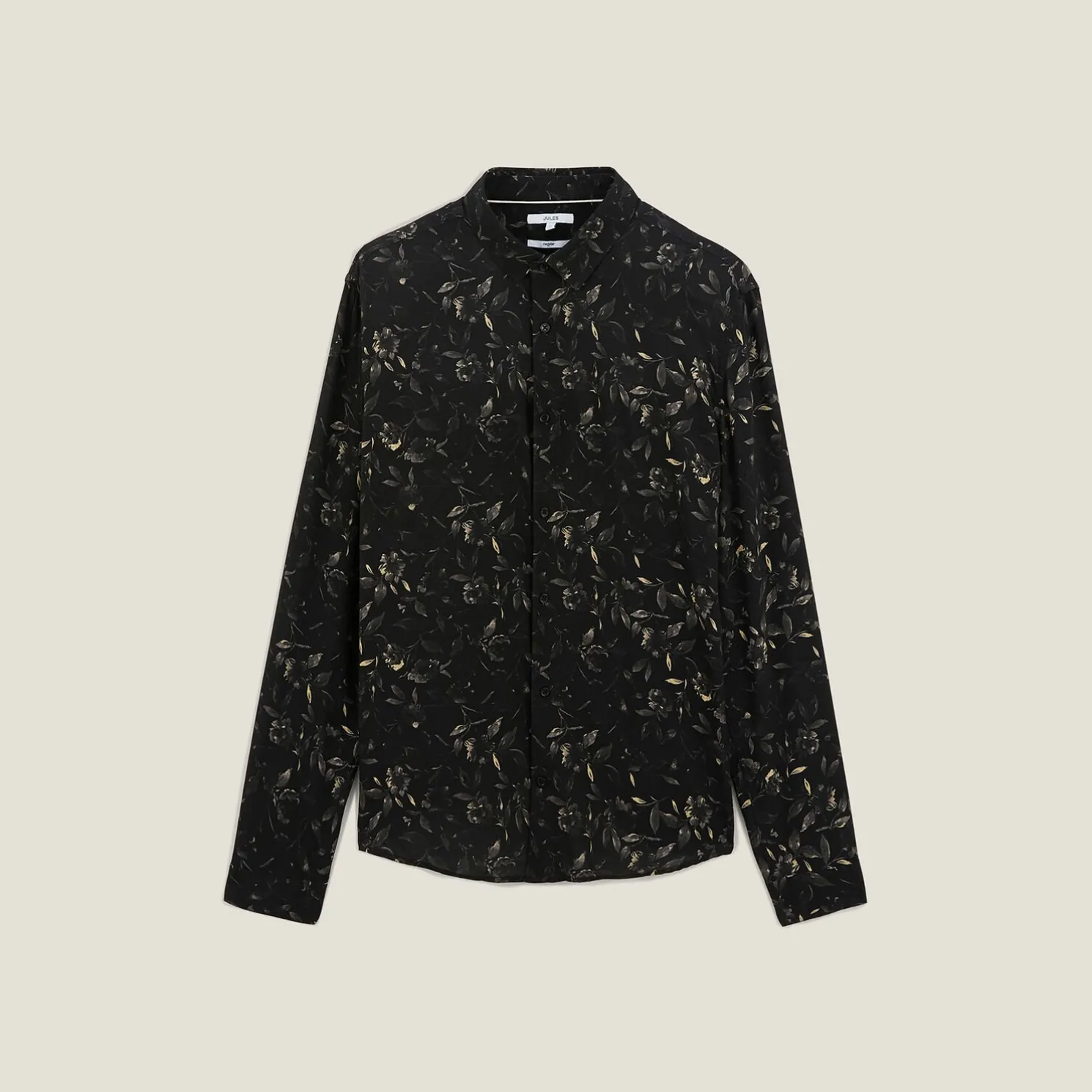 Hemd in viscose met bloemenprint